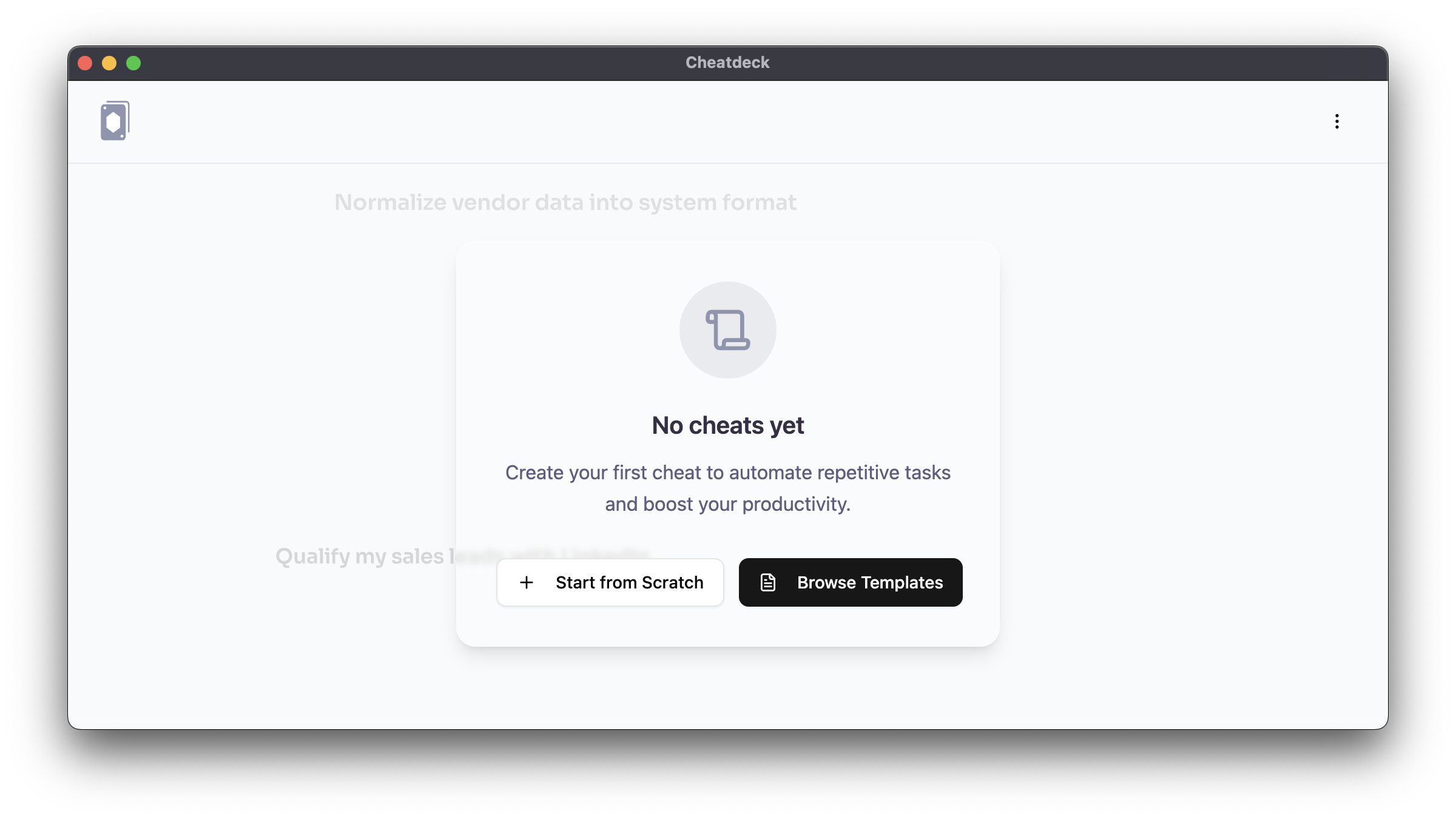 Cheating Deck Cheatdeck | Cheat codes for real work.
